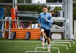 Turrientes se ejercita en Zubieta.