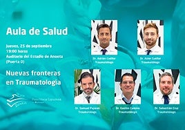 Aula de salud - Nuevas fronteras en Traumatología