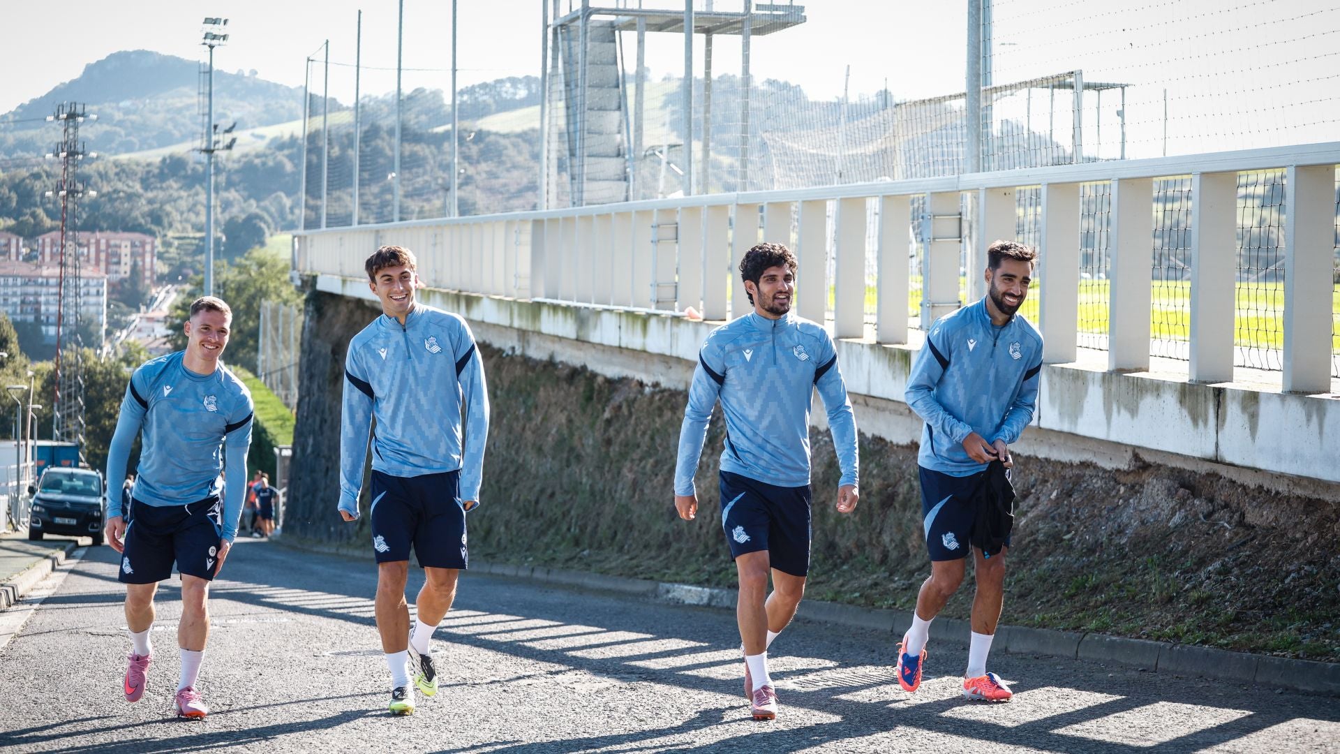 Sol y buen humor para enfrentarse al Barcelona