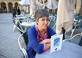 Uxue Juarez, Donostian egindako agerraldiaren ostean.