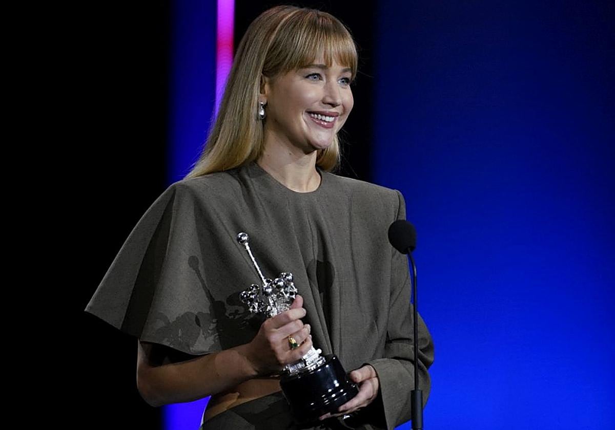 Jennifer Lawrence, recibe el Premio Donostia: «Eskerrik asko, me siento emocionada y fascinada»