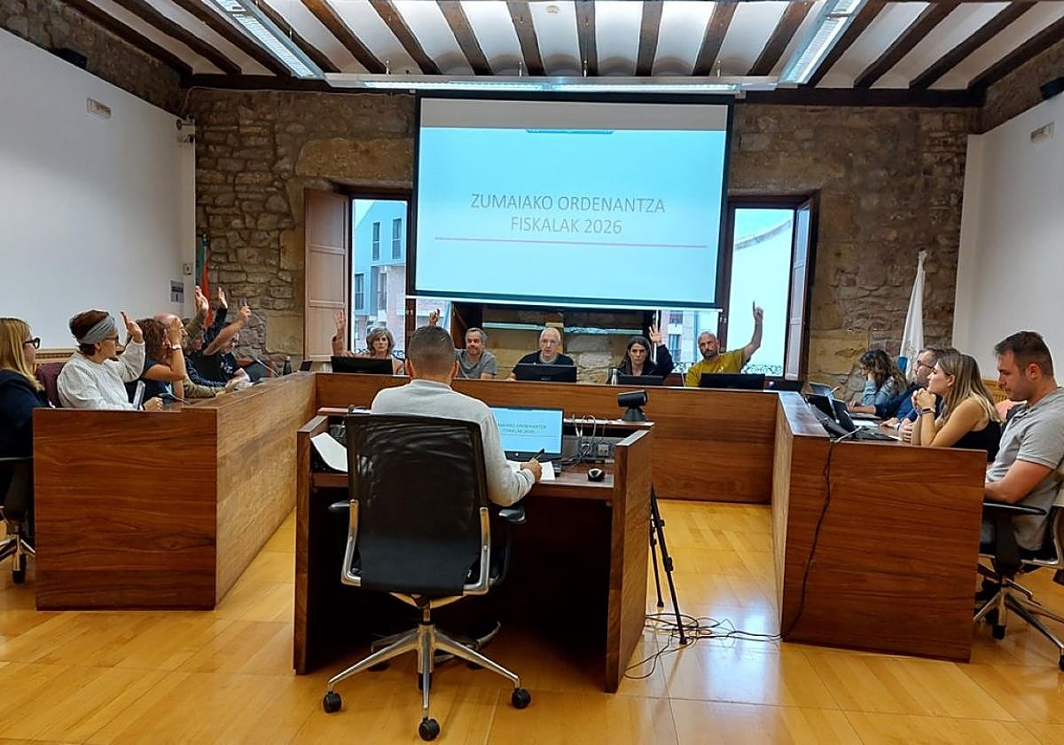 Momento de la votación a las ordenanzas fiscales.