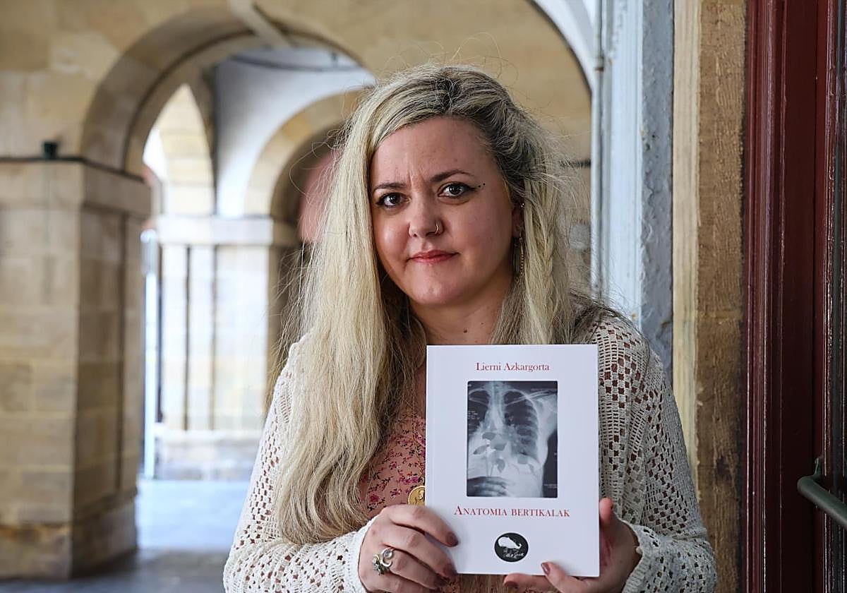 Lierni Azkargorta, aurkezpenaren aurretik.