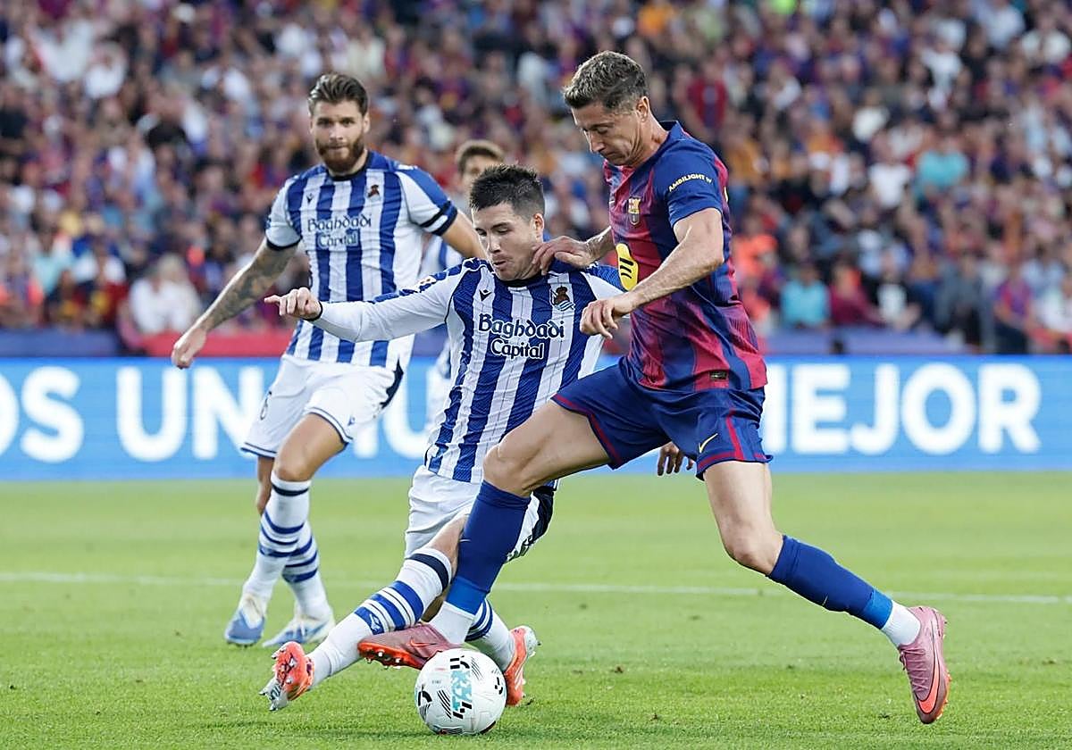 Las imágenes del partido Barça-Real Sociedad