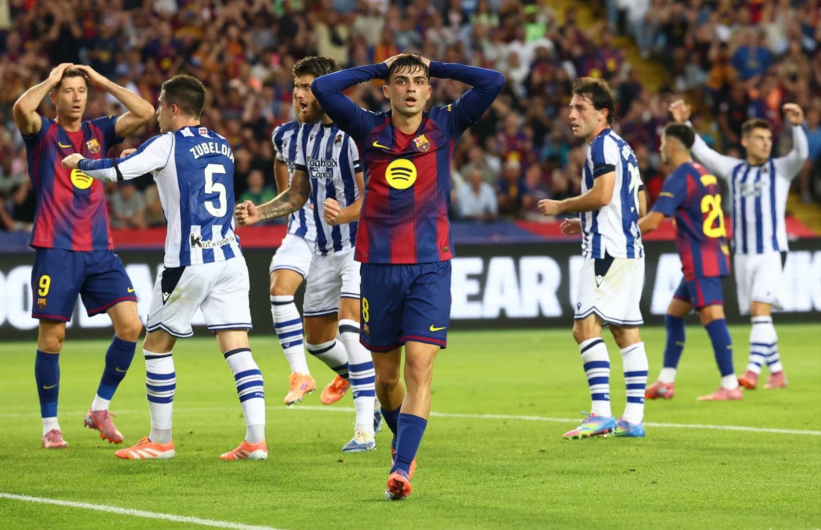 Las imágenes del partido Barça-Real Sociedad