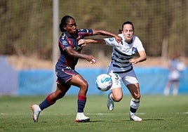 Un momento del partido.