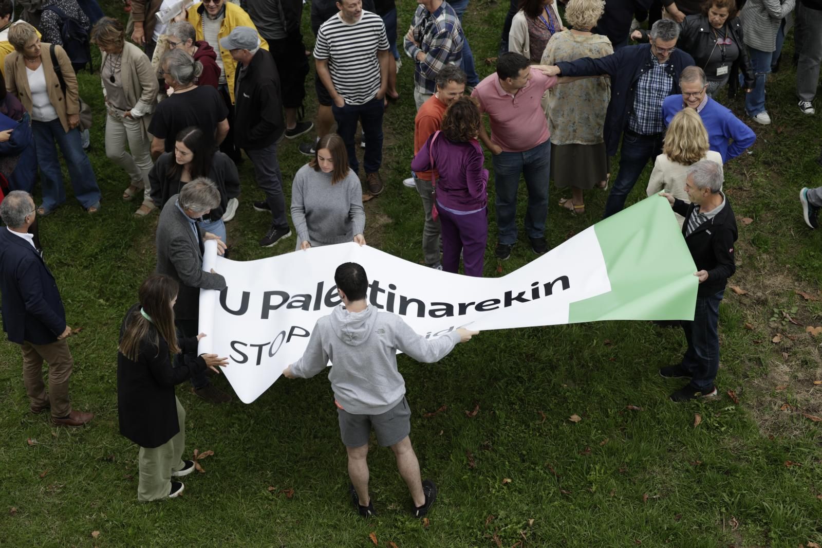 Concentración de la EHU en favor de Palestina