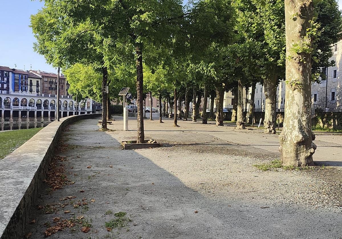 Imagen de archivo correspondiente a un Zumardi Txiki peatonal tras la retirada de vehículos para preparar un evento cultural.