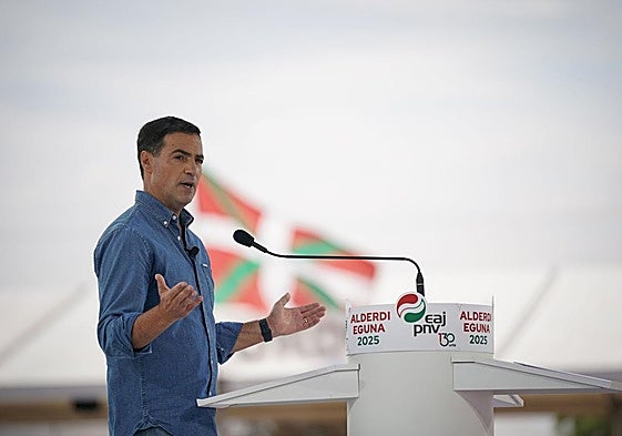 Pradales, el pasado domingo en el Alderdi Eguna.