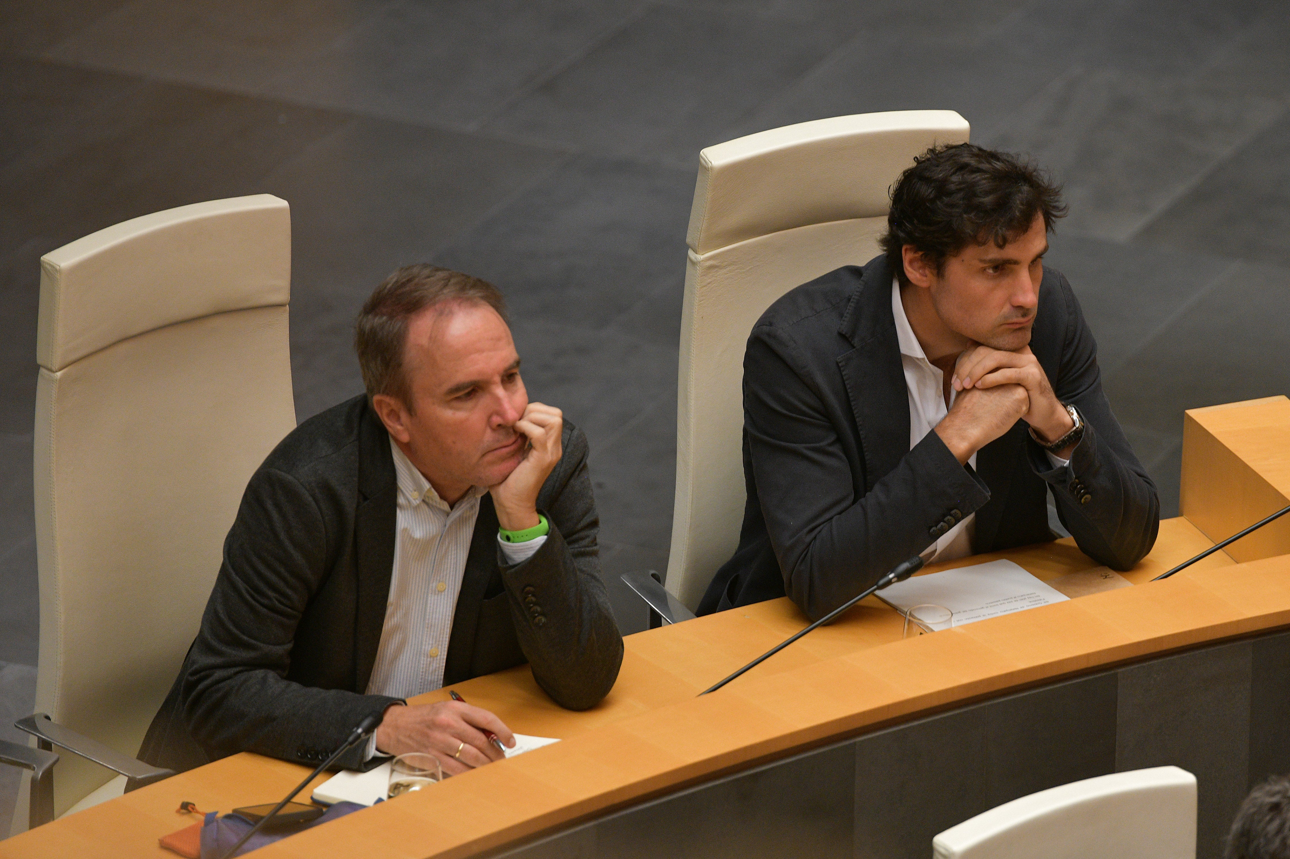 Mikel Lezama este martes en las Juntas Generales.