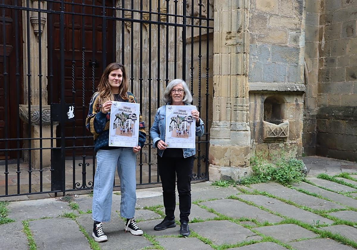 Nora Vélez del Burgo y Elena Zalakain, de la Mesa de Patrimonio