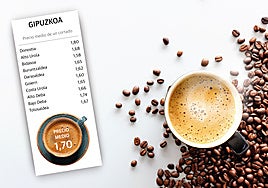 Una taza de café cada vez más cara en Gipuzkoa
