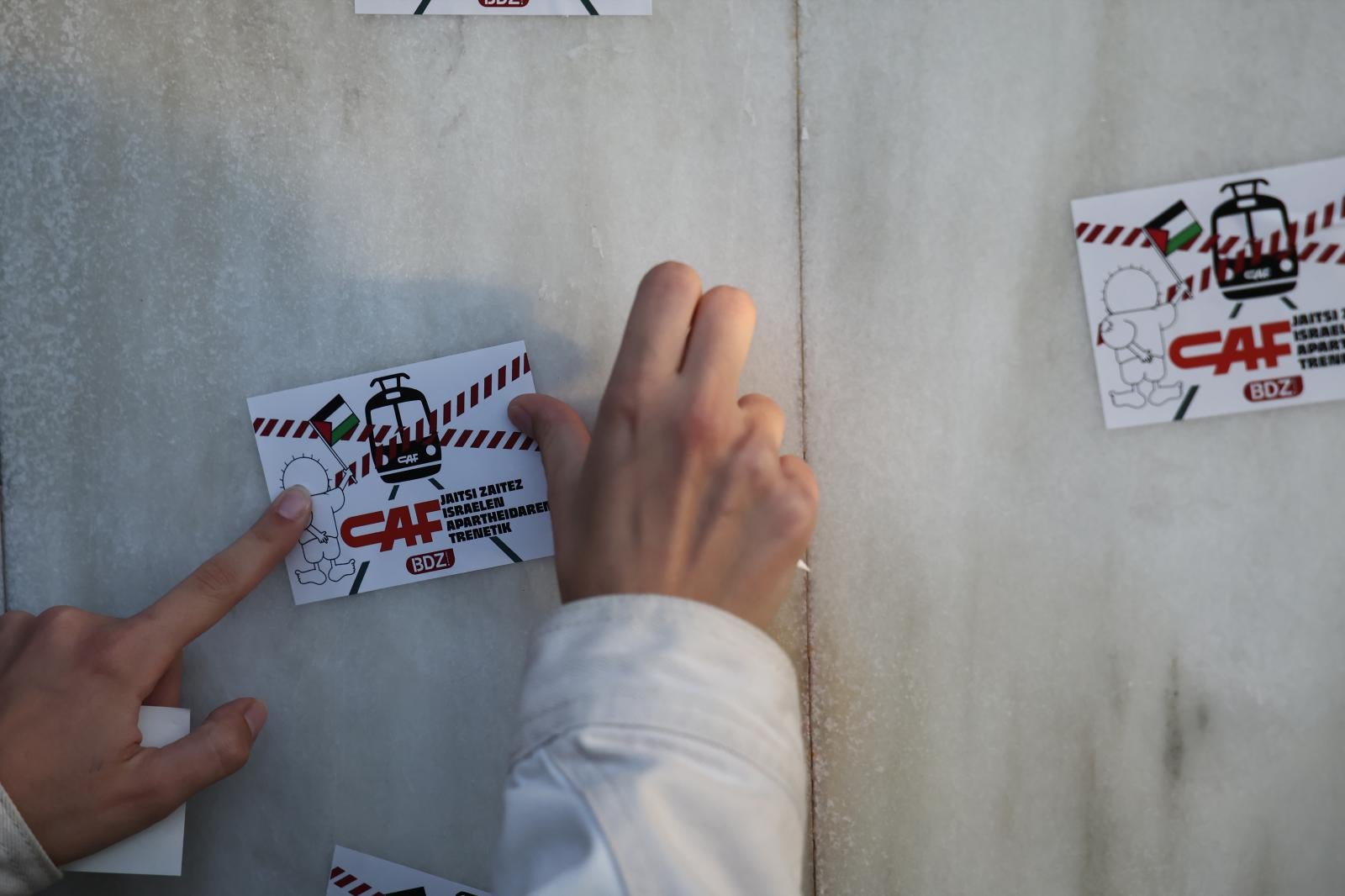 Segunda manifestación en apoyo a Palestina en Donostia