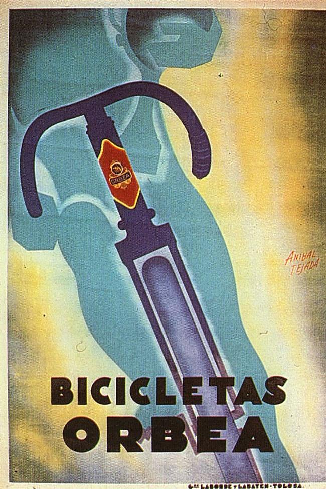 'Bicicletas Orbea', realizado en 1933 por Aníbal Tejada