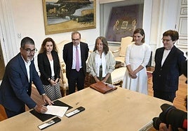 Visita de Eneko Goia, Imanol Pradales y Susana García Chueca a las obras del Topo.