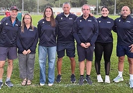 El cuerpo técnico del Gesalaga Okelan Gipuzkoa Sortzen listo para arrancar esta tarde con la competición en Division de Honor B.