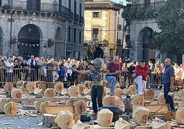 La exhibición vespertina de deporte rural es todo un clásico.