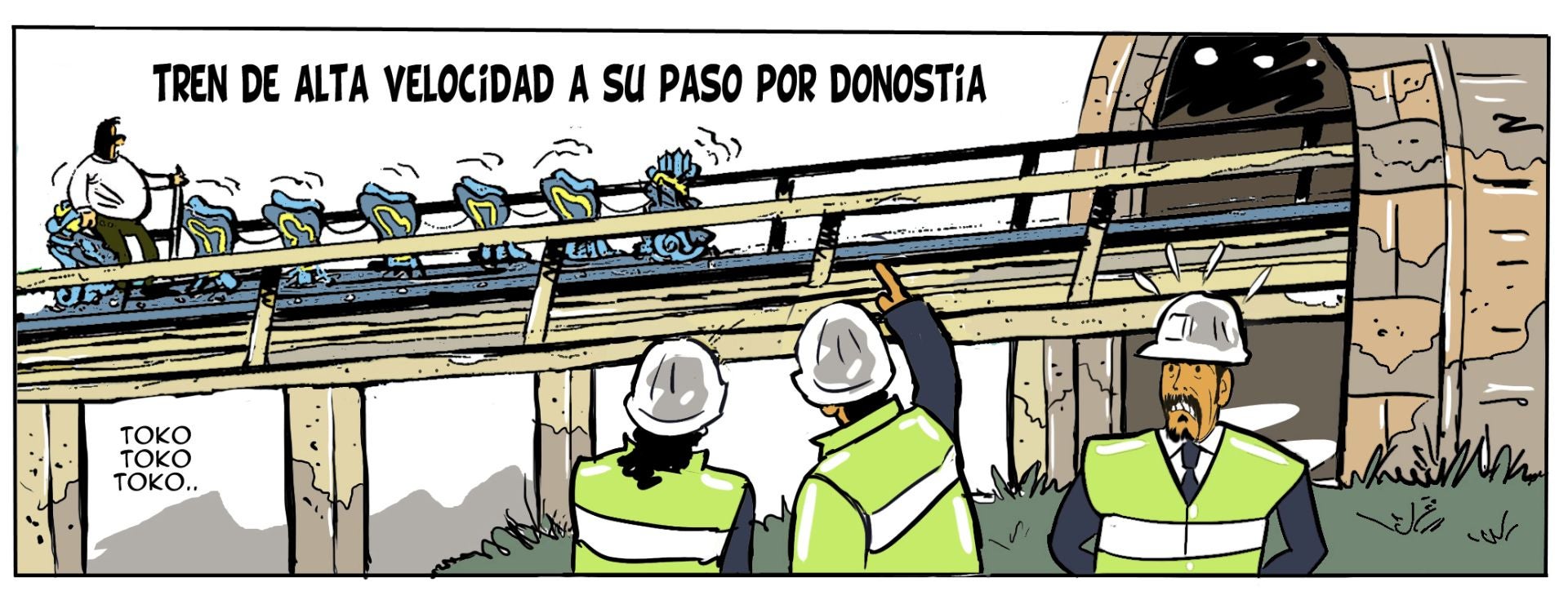 El retraso en las obras del TAV, un tema recurrente en la opinión pública. 