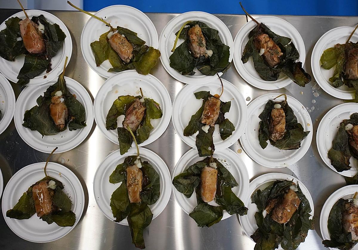 Una de las creaciones que han sido degustadas en la cata burgalesa.