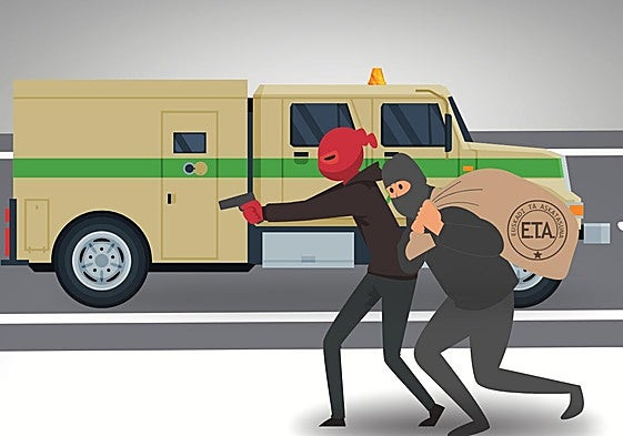 Así eran los atracos a furgones blindados y sucursales bancarias perpetrados por ETA