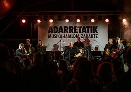El grupo catalán Rambalaya, durante su actuación.