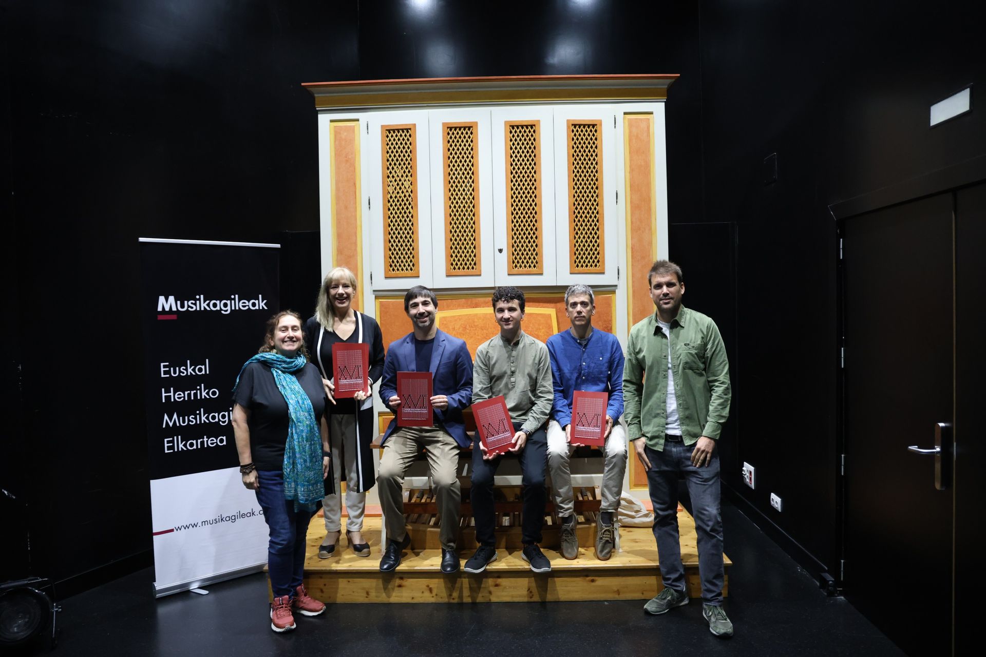 Representantes de las entidades organizadoras del circuito, durante la presentación de este martes en Musikene.