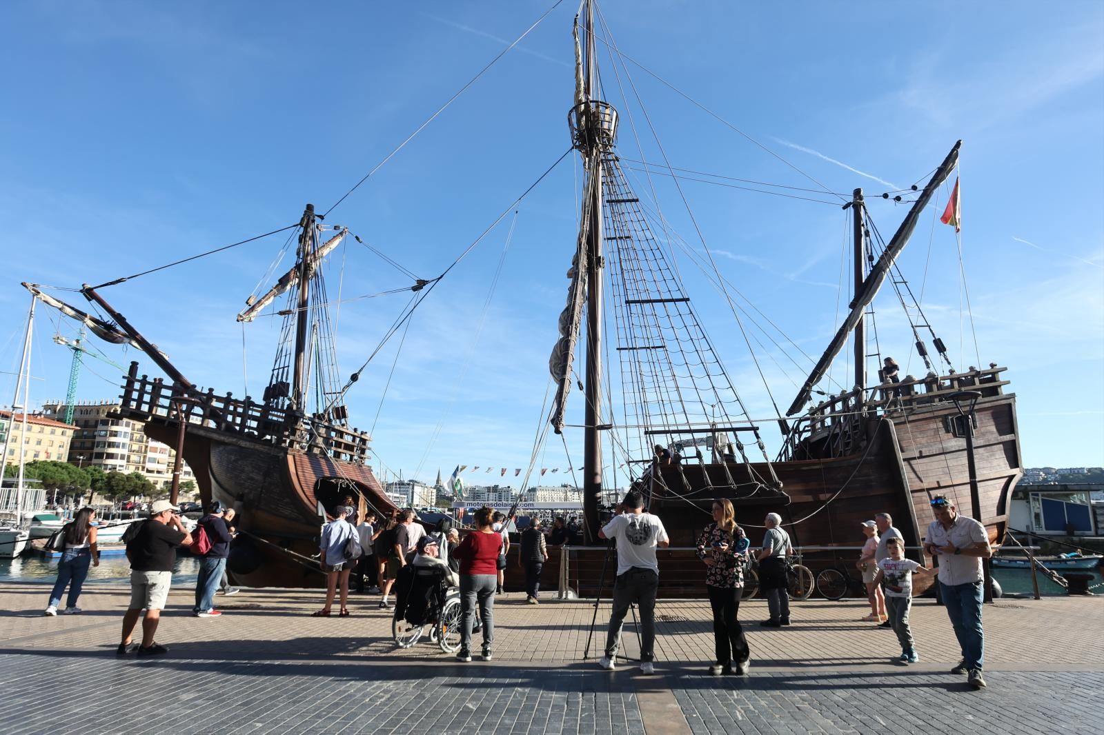 La nao Santa María llega a San Sebastián