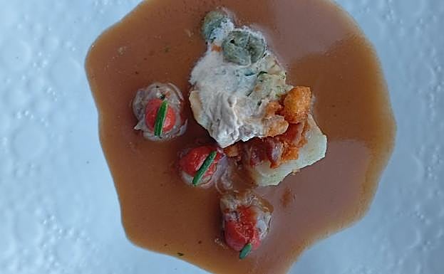 La sopa de pescado vencedora del concurso.