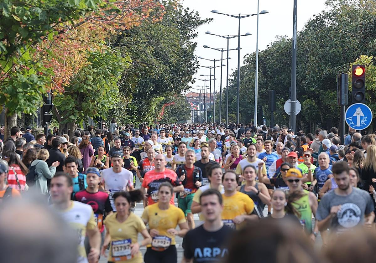 La Behobia, en su última edición.