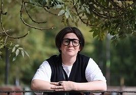 Danele Sarriugarte, elkarrizketa aurretik.