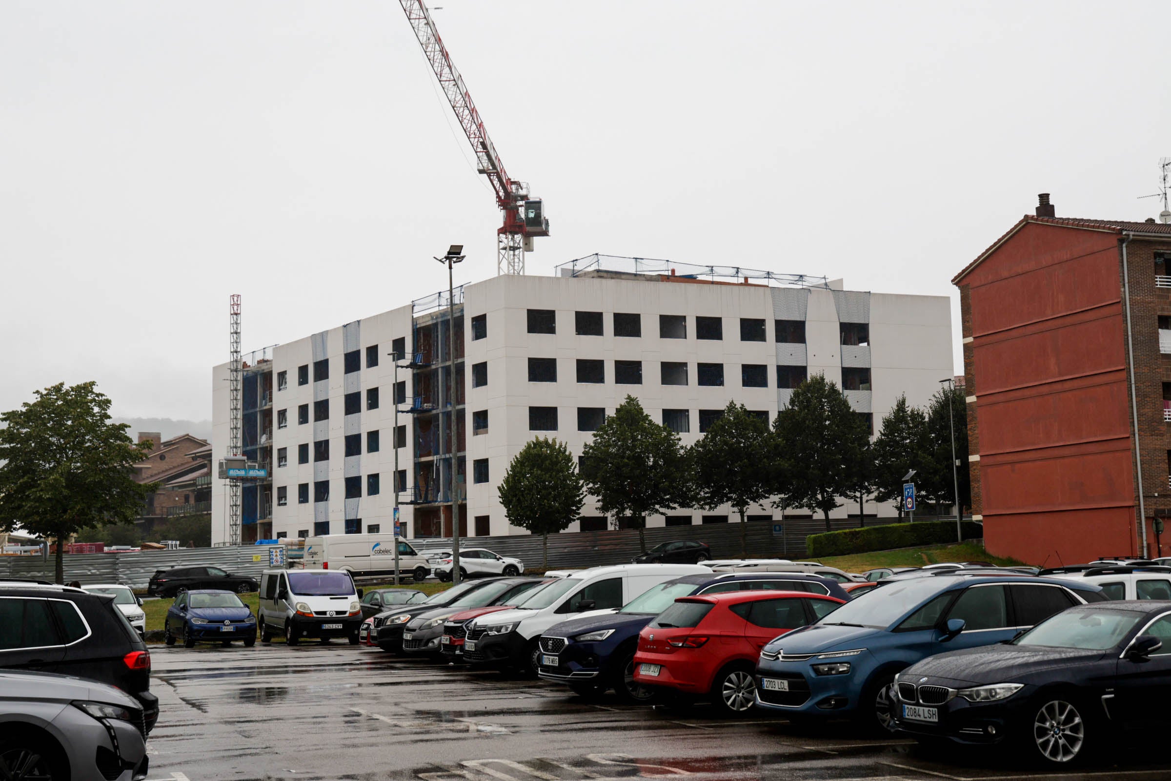 Viviendas de VPO en construcción en Hondarribia.