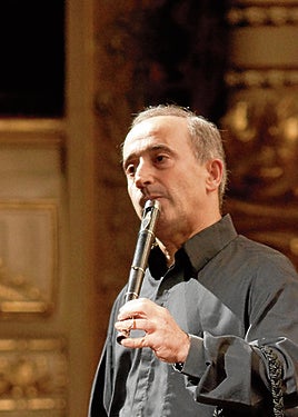 El txistulari Jose Ignazio Ansorena.