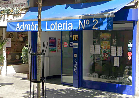 Administración nº 2 de Tolosa, donde cayó el premio.