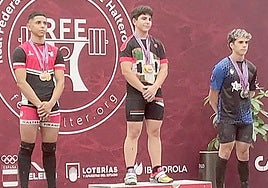 Eneko Mesak urrezko hiru domina irabazi zituen Espainiako 15 urtez azpiko txapelketan.