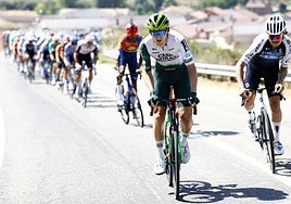 Gorka Sorrarain durante una etapa.