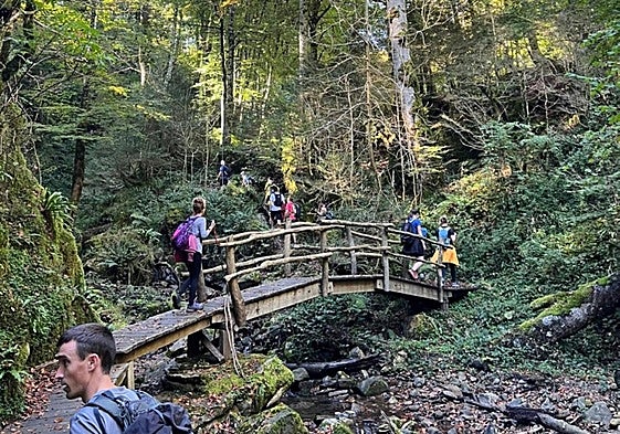 Txoko eta paraje ederrak ikusteko auker a izan zuten.