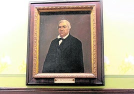 Retrato de José Vicente de Laveaga. Situado en el salón de Plenos del consistorio.