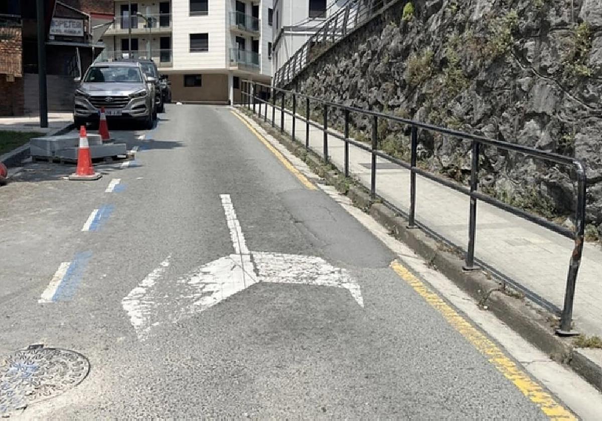 La calle Igartetxe, nuevo acceso a la calle Andra Mari.