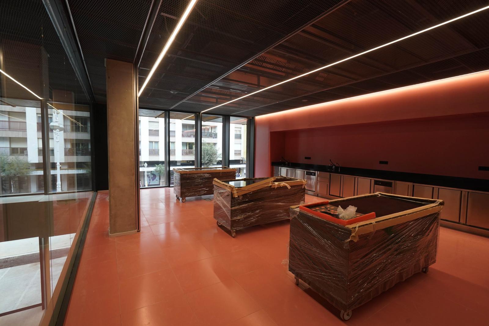 El edificio GOe visto desde dentro