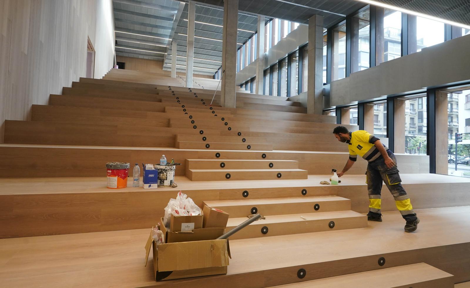 El edificio GOe visto desde dentro