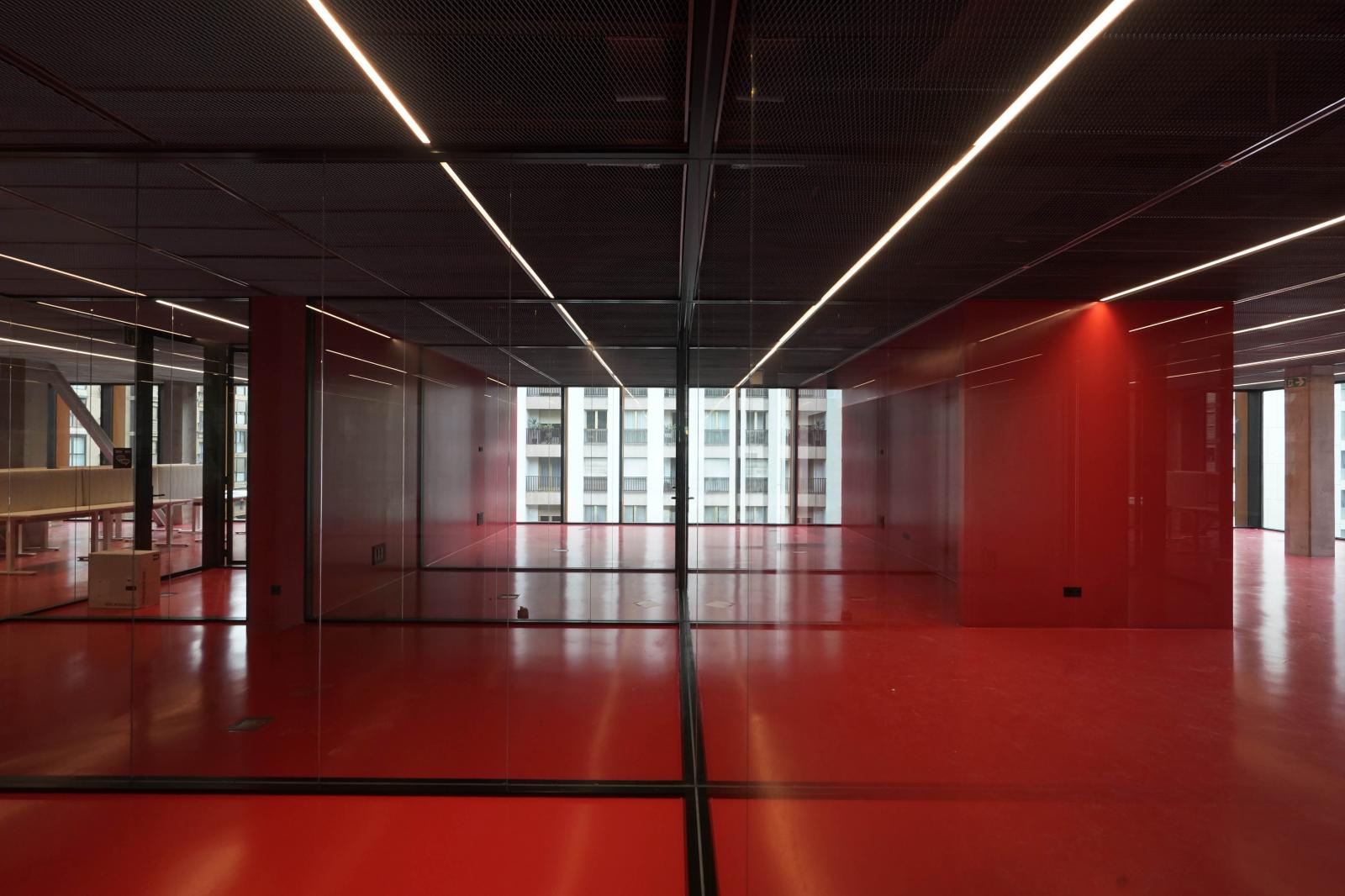 El edificio GOe visto desde dentro