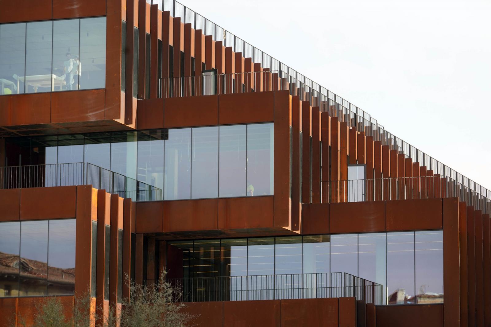 El edificio GOe visto desde dentro