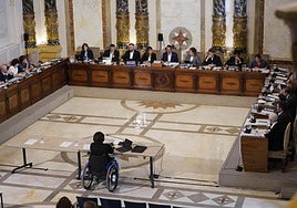 El pleno de despedida de Goia en el Ayuntamiento de Donostia.