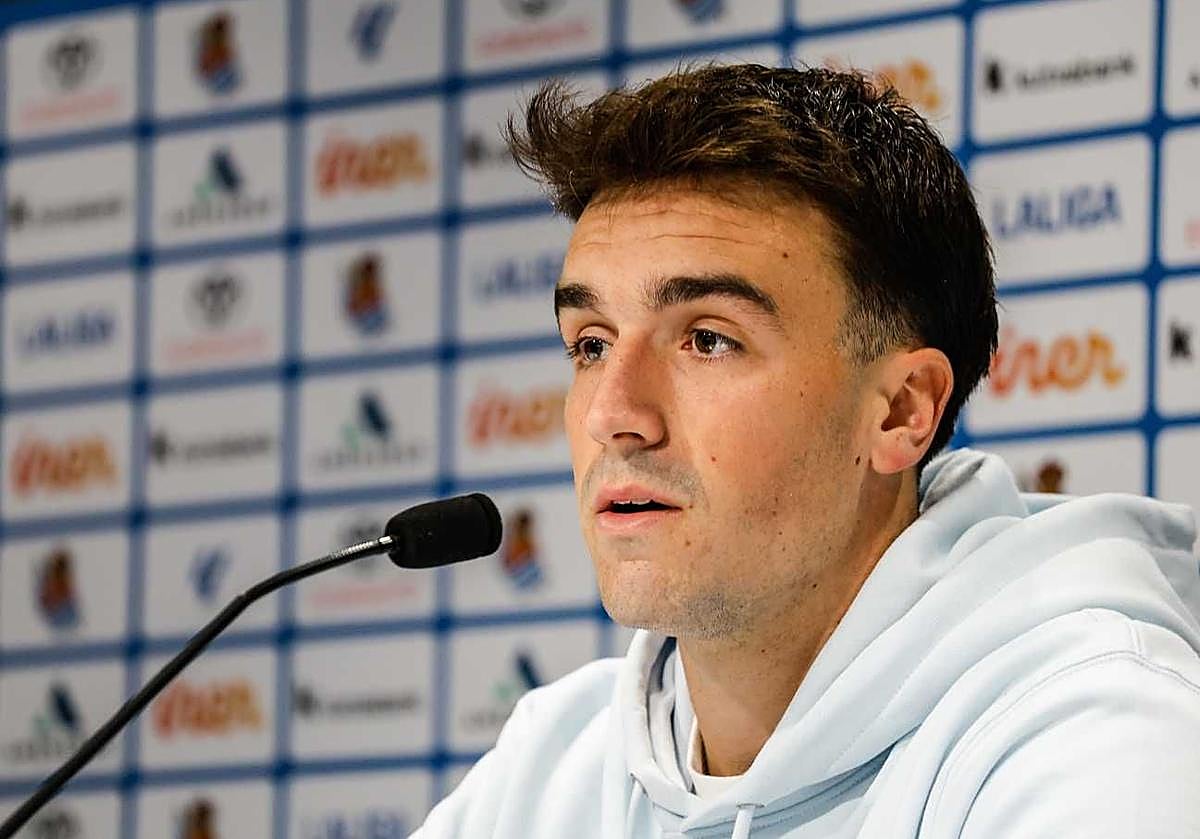 Luken Beitia, en rueda de prensa