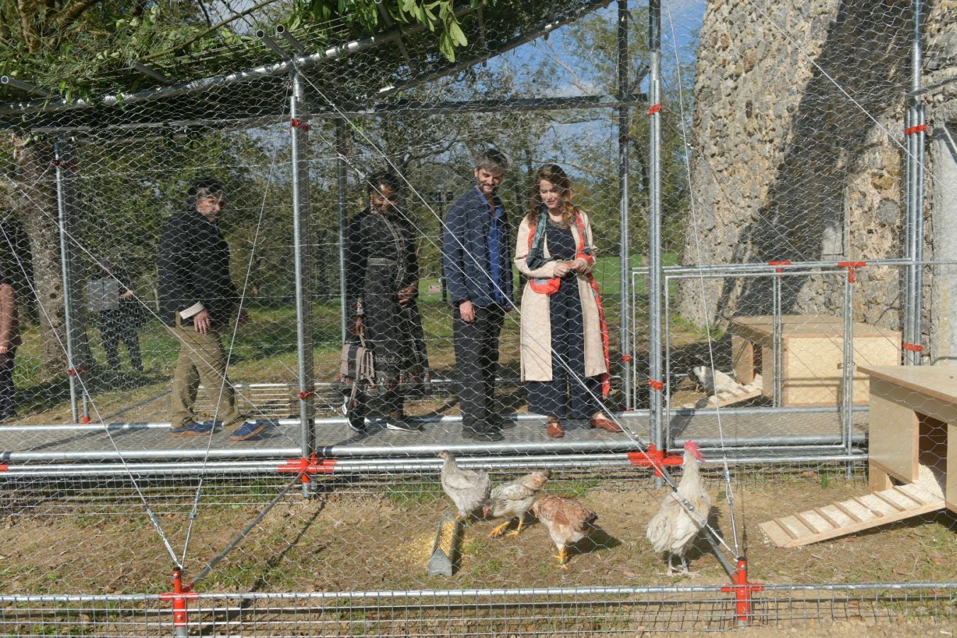 Las gallinas, en el epicentro de Chillida Leku