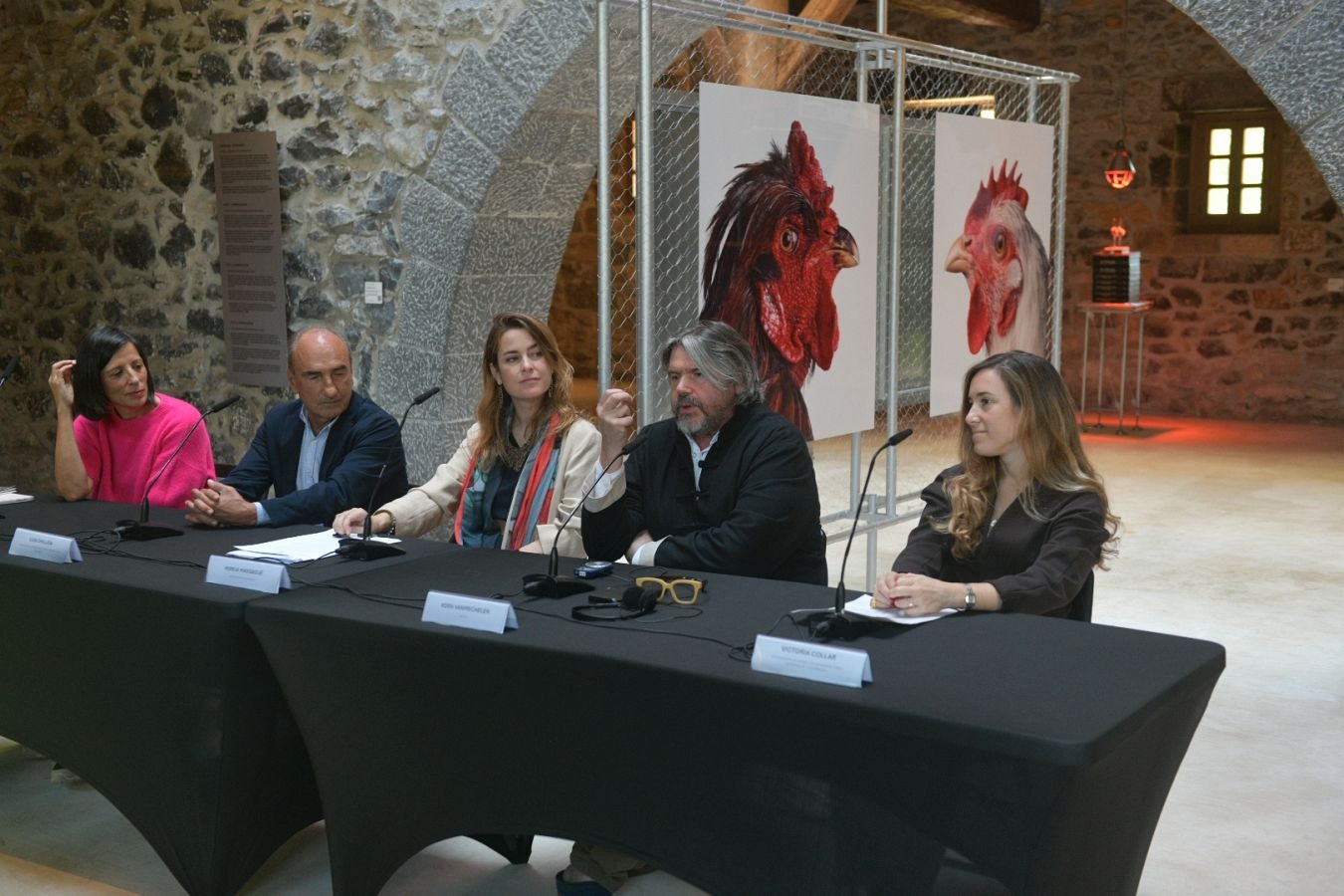 Las gallinas, en el epicentro de Chillida Leku
