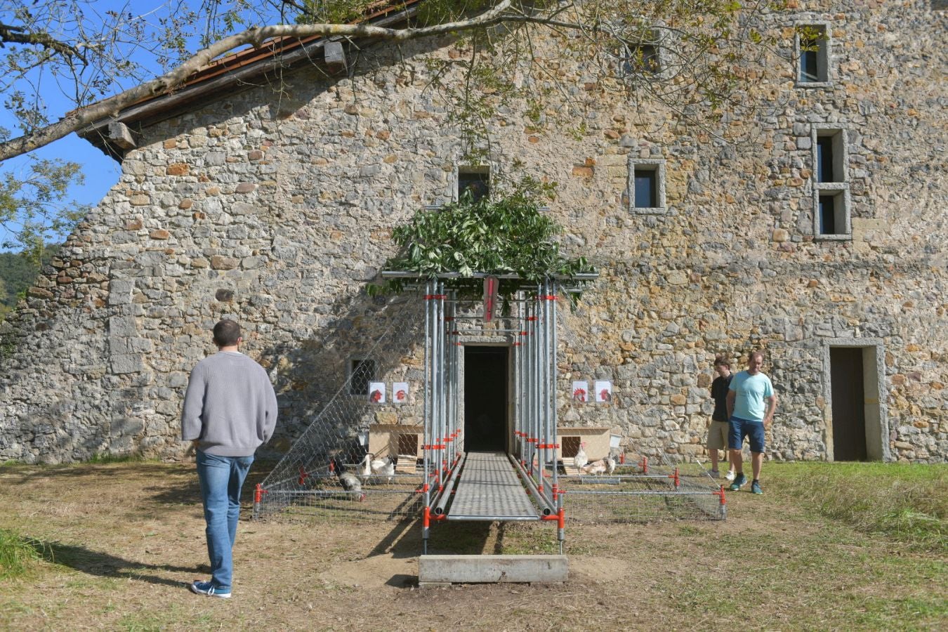 Las gallinas, en el epicentro de Chillida Leku