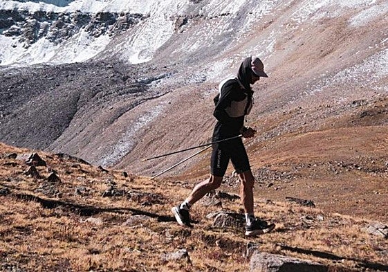 Kilian Jornet, en una de sus etapas de montaña por el Estado de Colorado.