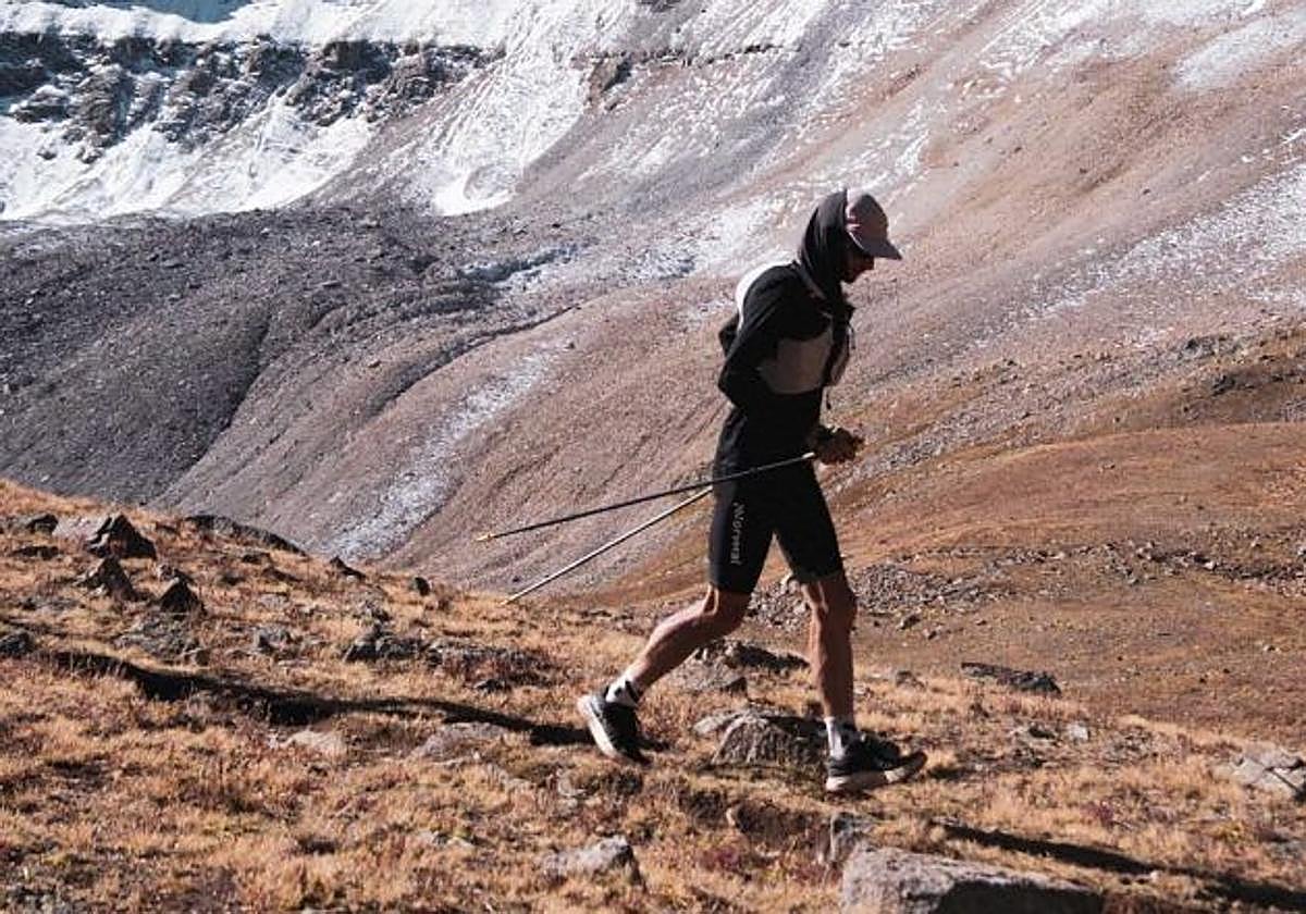 Kilian Jornet, en una de sus etapas de montaña por el Estado de Colorado.