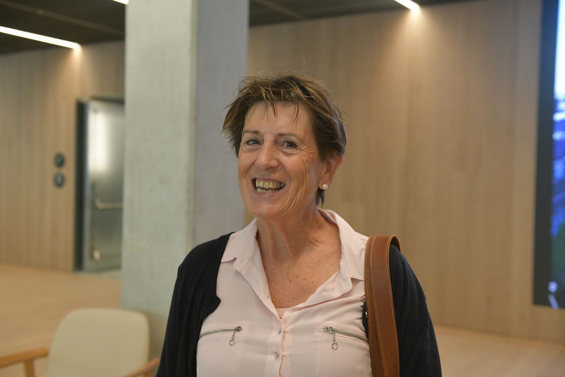 Cristina Arbaizar, minutos antes de comenzar con la visita guiada.